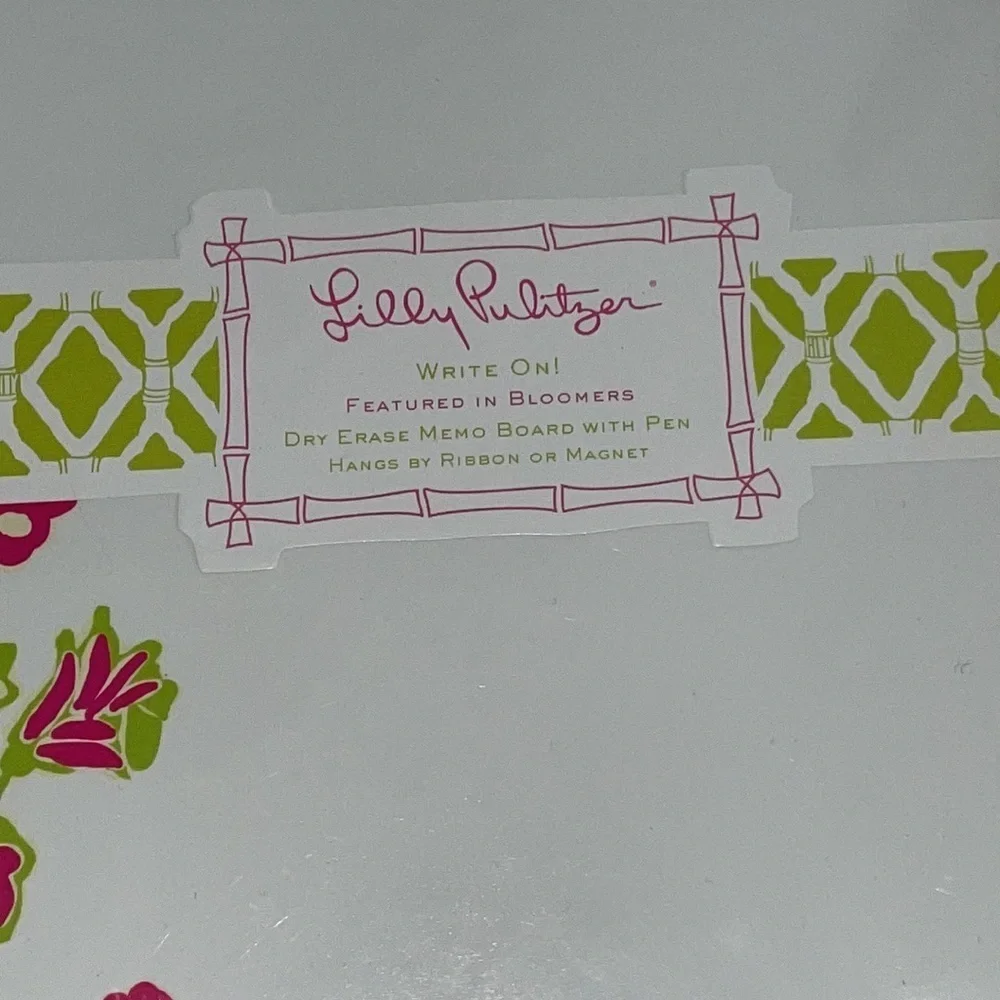 Lilly Pulitzer White Board in Bloomers & Pocket Pad in Havana Good Time NWT